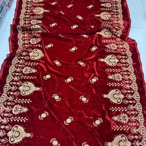 Best Selling Unique Design <b>Embroidered</b> Velvet <b>Shawls</b> for Ladies - Product Image 1