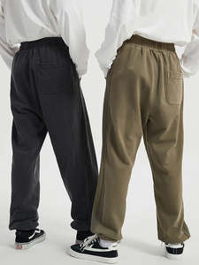 Pantalon de survêtement en éponge française de qualité supérieure, lavé à l'acide, en coton personnalisé avec cordon de serrage, taille haute, pantalon pour hommes - Product Image 5