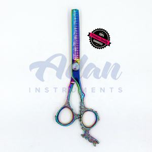 Tijeras de adelgazamiento del cabello J2 japonesas de dragón de calidad superior personalizadas de 6 pulgadas 28 dientes multicolor profesional afilado inoxidable - Product Image 6