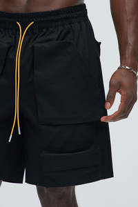 Custom OEM Anti-Wrinkle Men's Mid Waist 100% Cotton Lightweight Quick Dry Cargo Shorts <b>Athletic</b> Fit Casual Wear - Product Image 4