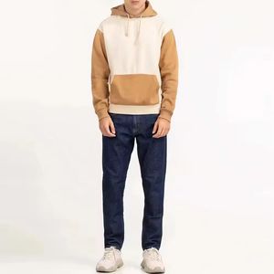 Sudaderas Casuales de Invierno para Hombre con Diseño de Logotipo Personalizado, Bolsillo Sólido Estampado y Tela Lisa Teñida, Forro Polar Antiarrugas - Product Image 4