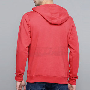 Manteau d'hiver coupe régulière pour homme en molleton épais de coton French Terry de haute qualité, à épaules tombantes, avec fermeture éclair, coupe-vent - Product Image 2