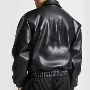 Chaqueta con letras de cuero personalizada Diseño único Chaqueta con letras de gran calidad para hombres en tamaño adulto - Product Image 3