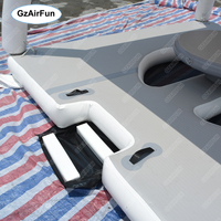 Plateforme de loisirs gonflable en PVC pour activités nautiques, île flottante, quai pour bateaux à moteur, bateau de fête, capacité 100-500 kg