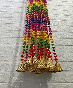 ลูกปัดหลากสี6ฟุตพวงมาลัยปอมปอมปอมพร้อมกระดิ่งสำหรับแขวนผนังฉากหลังแต่งงานธีมม่านโบฮีเมียนตกแต่งเฟียสต้าเม็กซิกัน - Product Image 4