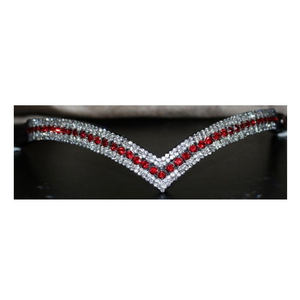 Élégant bandeau à sourcils en forme de V Bandeau décoratif en cristal Accessoire de bride équestre élégant Durable et tendance - Product Image 2