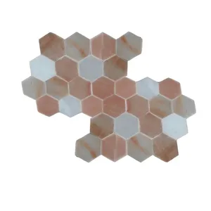 Premium quality 2024 High Quality Hexagon Salt Bricks Tiles & Carved Himalayan Blocks by Sian Enterprises for Home Decoration