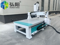 Kit de routeur CNC 3 axes HYCNC 1325, routeur à bois, déplacement 1300x2500mm, broche 6kW, précision 0,02mm, 220V/380V