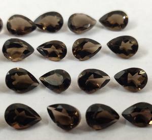 Cuarzo ahumado natural Corte de pera 3x5mm Facetado-Cuarzo ahumado de alta calidad Facetado - Product Image 1