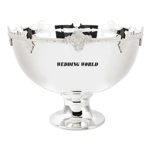 Cuenco de metal martillado para chocolate con soporte dorado Forma redonda Cuenco dulce decorativo Diseñador más vendido Nuevo cuenco de chocolate - Product Image 3