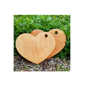 Heart <b>shaped</b> Housewarming Gifts Wood Cutting Board 2 Pieces New Crafts Shiny Polished Wood Chopping Board - Product Image 1