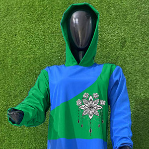 Chándal informal largo con capucha para mujer 2026, sudadera de color liso para mujeres y niñas musulmanas, 100% algodón, ecológico y ligero. - Product Image 3