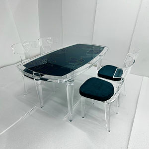 Fournisseur de table en acrylique transparent Table à manger à usage domestique Blanc Transparent de haute qualité du Vietnam - Product Image 2