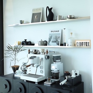 Paslanmaz Çelik Tek Parça Bölme Paneli Kahve Köşesi Duvara Monte Raf Kare Teşhir Çok Katmanlı Modern Dayanıklı - Product Image 5