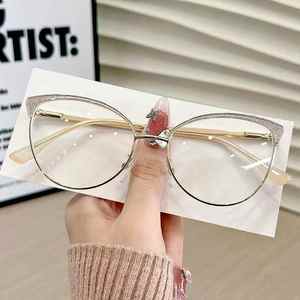 Trung Quốc Nhà sản xuất bán buôn Thông số kỹ thuật chống phản chiếu kính kim loại Phụ Nữ Chống ánh sáng màu xanh Chặn kính - Product Image 4