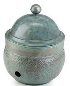 Support de tuyau d'arrosage avec couvercle Pot de tuyau d'arrosage de jardin à vendre Pot de tuyau d'arrosage en acier pour le jardin Design luxueux fait à la main Décoratif - Product Image 3