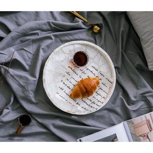 ถาดเสิร์ฟหอยมุกแม่สุดหรูถาดชาคาร์ปีทรงสี่เหลี่ยมผืนผ้าไม้เอ็มดีเอฟคุณภาพสูงปรับขนาดได้ตามต้องการ - Product Image 1