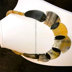 Collar de cuerno de búfalo real y joyería de moda para mujer, collar de cuerno de búfalo para mujer, uso de fiesta para mujer, Wending Falak World Export - Product Image 1