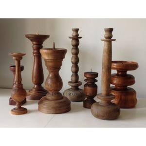 Forme et design personnalisés en bois de qualité supérieure disponibles Bougeoir de pièce maîtresse de table de l'Inde à un prix impressionnant - Product Image 1