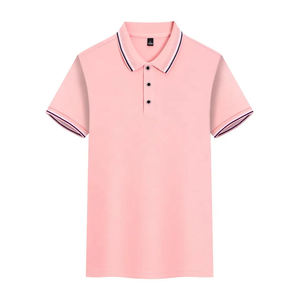 OEM Golf décontracté en polyester pour hommes pour polos couleur de base manches courtes uniforme logo personnalisé broderie respirant 3D Plaid Jers - Product Image 3