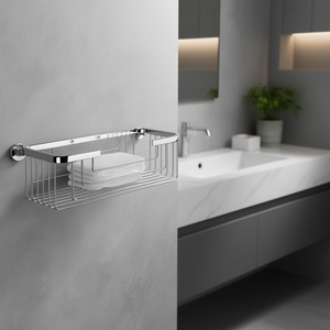 Koricini Portasapone Doppio Rettangolare da Parete in Acciaio Inossidabile - Arredo Bagno - Product Image 3