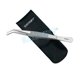 Pinza Profesional de Acero Inoxidable para Cejas, Curva y Redonda, para Mujeres y Hombres, Instrumento de Belleza de Alta Calidad - Product Image 1