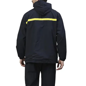 Fabricant vente en gros imperméable à l'eau imperméable à l'eau adulte cadeau épaissir réfléchissant Oxford tissu imperméable pantalon ensemble avant veste pour hommes - Product Image 6
