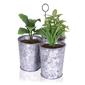 Jardinière de jardin galvanisée de ferme moderne Pots de fleurs et jardinières décoratifs en fer Petit et grand design économique - Product Image 1