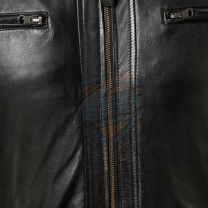 Chaqueta de Cuero de Invierno Personalizada al por Mayor, Chaqueta de Cuero de Invierno para Uso en Exteriores, Chaqueta de Cuero de Invierno con Cuello Alto para Hombre - Product Image 6