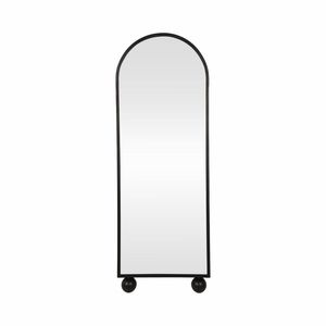 Miroir sur pied noir de style industriel pleine longueur avec un accent intérieur moderne et haut de gamme - Product Image 6