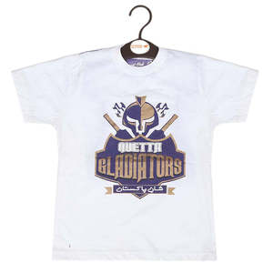 Camiseta Quetta Gladiators para niños - Blanca - Product Image 1