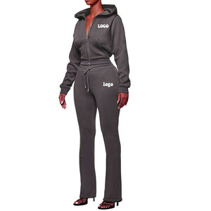 Tenue décontractée de tous les jours parfaite pour l'entraînement Ensemble de jogging pour femme Vêtements de fitness et de course à pied élégants Ensemble de jogging pour femme deux pièces - Product Image 5