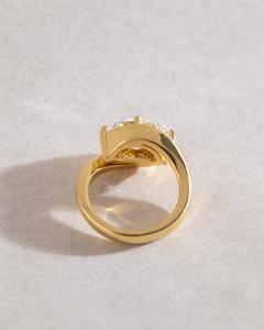 Bague de fiançailles Moissanite de 8x10mm coupe ovale | Solitaire en or torsadé | OEM de bijoux de mariée de mariage en or argent - Product Image 3