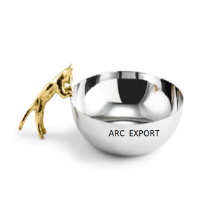 Bol en métal de qualité supérieure ustensiles de salle à manger bol décoratif grande décoration standard style de luxe bols de service uniques à vendre - Product Image 6