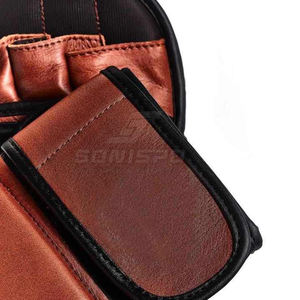 Gants MMA lacés en cuir au design personnalisé pour l'entraînement des adultes, respirants à basse quantité minimale de commande - Product Image 4