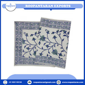 Printed Table Runner Traditional Hand Block Printed Embroidered 100%Pure Cotton Canvas Table Runner 33X120Cms at Wholesale Price - Product Image 6
