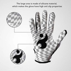 Gants de frappe de baseball en cuir de chèvre souple personnalisés, antidérapants, professionnels, pour hommes et jeunes, gants de softball - Product Image 5