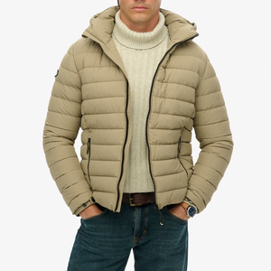 Chaqueta acolchada de camuflaje de gran tamaño con cremallera sólida de calidad superior Unisex, cálida, acolchada personalizada, impermeable, frontal, de alta calidad - Product Image 3