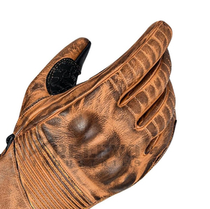 Gants en cuir ciré simples, nouveau design, logo personnalisé, gants de moto en cuir ciré, compatibles avec les écrans tactiles, moto - Product Image 5