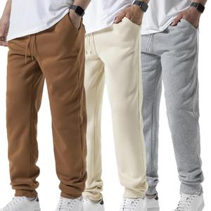 Pantalons décontractés pour hommes, automne-hiver, molleton, jogging, taille élastique, pantalon de sport décontracté, ample, vêtements de fitness, de gym - Product Image 1