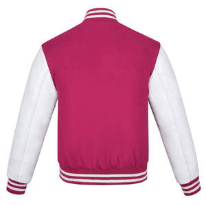 เสื้อแจ็กเก็ตมีเทรนด์ยอดนิยมสำหรับผู้ชายเสื้อแจ็กเก็ตมีแขนเสื้อหนังและผ้าขนสัตว์ระบายอากาศได้ผ้าแคนวาส - Product Image 3