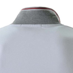 เสื้อผ้าบล็อกสีสำหรับผู้ชาย เสื้อเชิ้ตผ้าฝ้ายถัก 100% แห้งเร็ว ระบายอากาศดี ผ้าสำหรับฤดูร้อน ปกเสื้อแบบพับได้ ลดราคา - Product Image 5