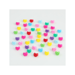 Thuận lợi tóc barrettes cho cô gái nhỏ Aurora Pin đầy màu sắc Hàn Quốc Clip nhựa với Ribbon Vương Miện Hoa và dễ thương Bow hình dạng - Product Image 1