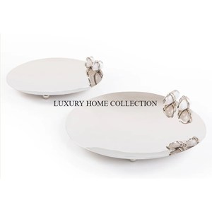 Bandeja de servicio de hierro de calidad premium con atractivo tradicional y elegancia lujosa perfecta para celebraciones festivas grandes eventos - Product Image 2