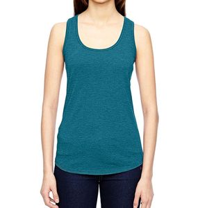 Meilleurs débardeurs en coton décontractés pour femmes Logo personnalisé impression broderie couleur bleue respirant grande taille vêtements de Fitness en gros - Product Image 4