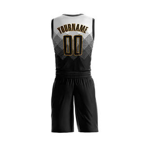 Faible MOQ pour la vente en ligne, ensembles d'uniformes de basket-ball pour hommes grande taille, respirants, très vendus, sublimation personnalisée, 100% polyester - Product Image 4