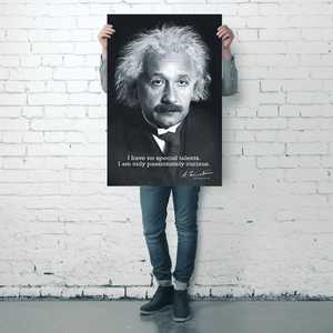 Póster de Albert Einstein, Estilo Abstracto Moderno, Tamaño Personalizado, Impresión de Pintura al Óleo con Figura, Flor y Paisaje - Product Image 4