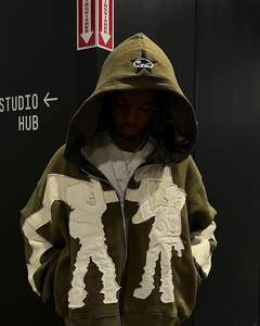 Sudaderas Casuales de Invierno para Hombre, 100% Algodón, Color Sólido, Corte Regular, Secado Rápido y Transpirable, Alta Calidad - Product Image 2