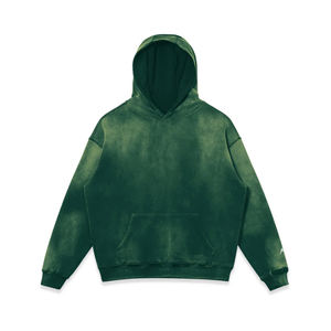 Sudadera con Capucha para Hombre, 550 g/m², Gruesa, Efecto Desteñido por el Sol, 100% Algodón, Invierno, Personalizada con Bolsillo Lateral Teñido Liso, Impresión Digital - Product Image 1