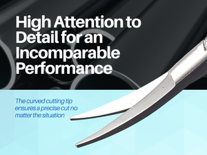 เครื่องมือผ่าตัดแบบโค้ง castroviejo ที่ยึดเข็มสแตนเลสแบบแมนนวลมีสปริงเคลื่อนไหวได้ทุกขนาด - Product Image 5